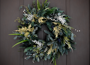 A Winter Foliage Wreath